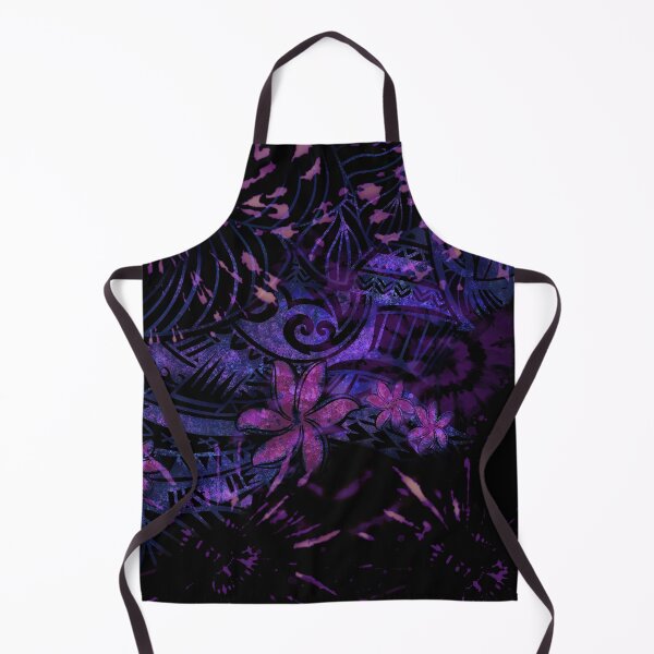 Item preview, Midnight Purple Splash of Tie Dye Samoan tribal dress 5516 designed and sold by sunnthreads.