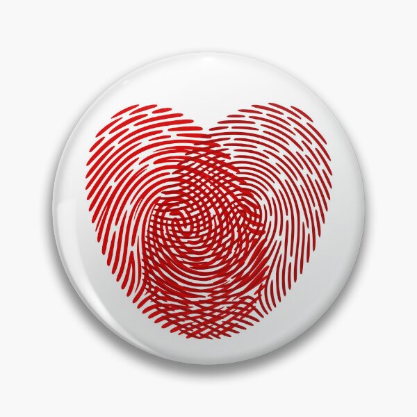 Item preview, Red Fingerprints Heart designed and sold by Jeallan Designs.