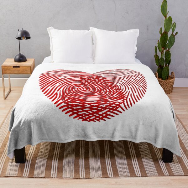 Item preview, Red Fingerprints Heart designed and sold by Jeallan Designs.