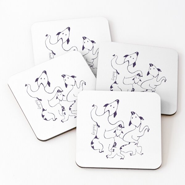 Item preview, 3aullug— Surreal Dancing Dogs Drawing designed and sold by ODDSPARK.
