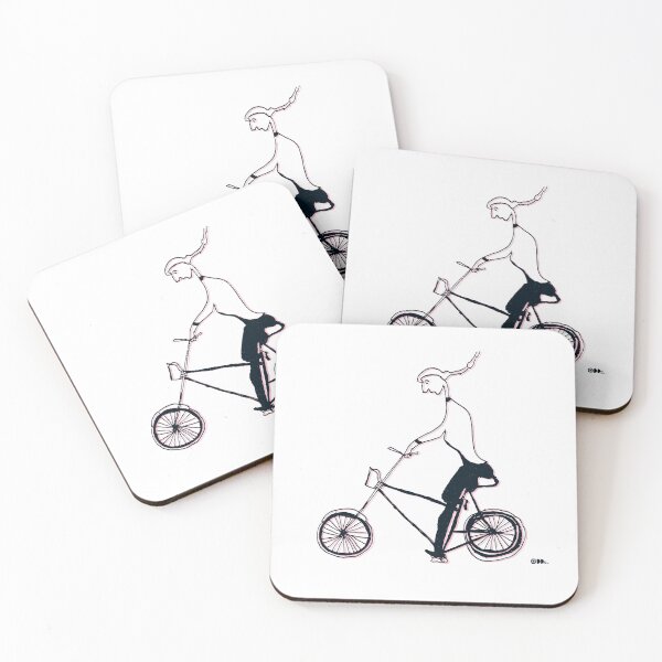Item preview, PedalPoetry No.2— Minimal Bicycle Line Art designed and sold by ODDSPARK.