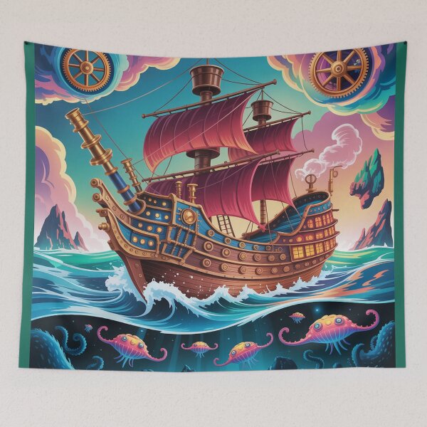 Item preview, surreal steampunk style seascape designed and sold by Lilashakti ⭐️ ⭐️ ⭐️ ⭐️ ⭐️.