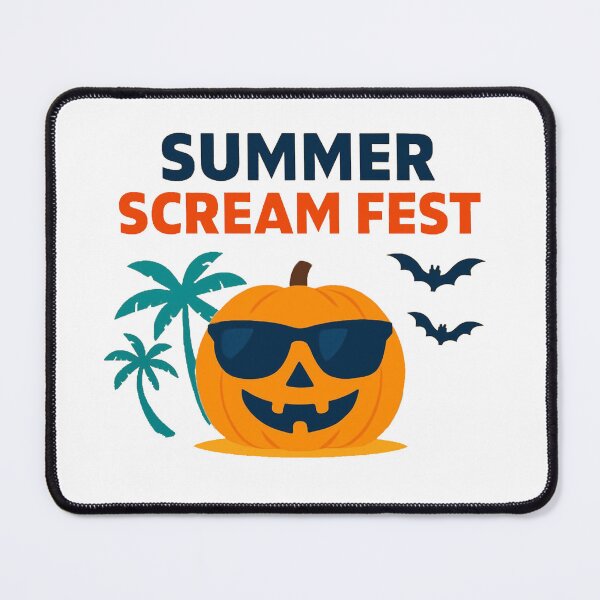 Item preview, Summer Scream Fest – Funny Halloween Beach Pumpkin designed and sold by RuweisVibes.
