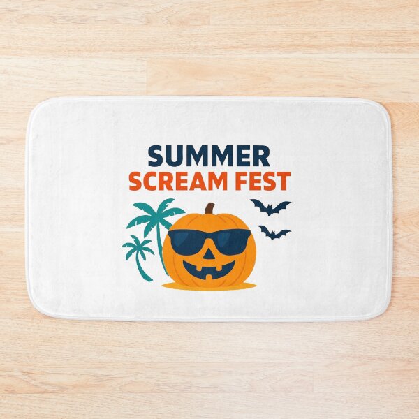 Item preview, Summer Scream Fest – Funny Halloween Beach Pumpkin designed and sold by RuweisVibes.