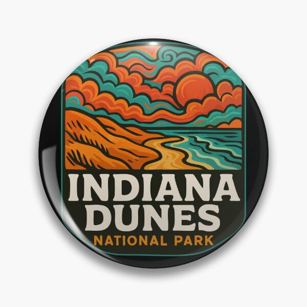 Item preview, Indiana Dunes National Park Retro designed and sold by TomFrontierArt.