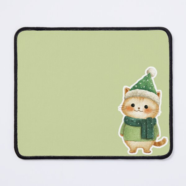 Item preview, Christmas cuteness - kawaii kitty designed and sold by ElixirCraft.