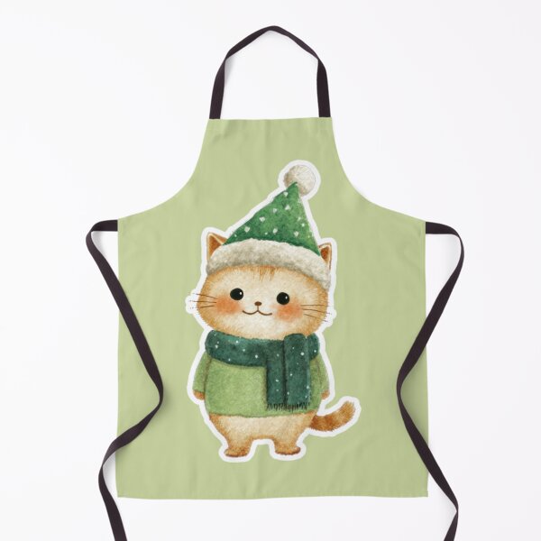 Item preview, Christmas cuteness - kawaii kitty designed and sold by ElixirCraft.