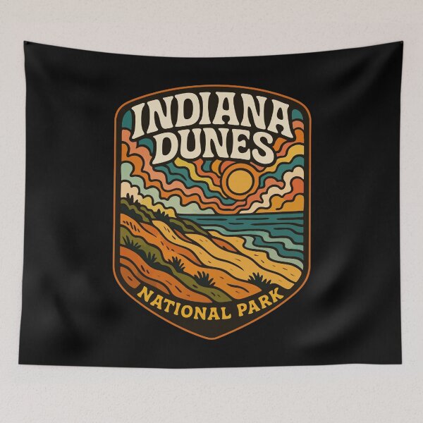 Item preview, Indiana Dunes National Park Trippy Travel designed and sold by TomFrontierArt.