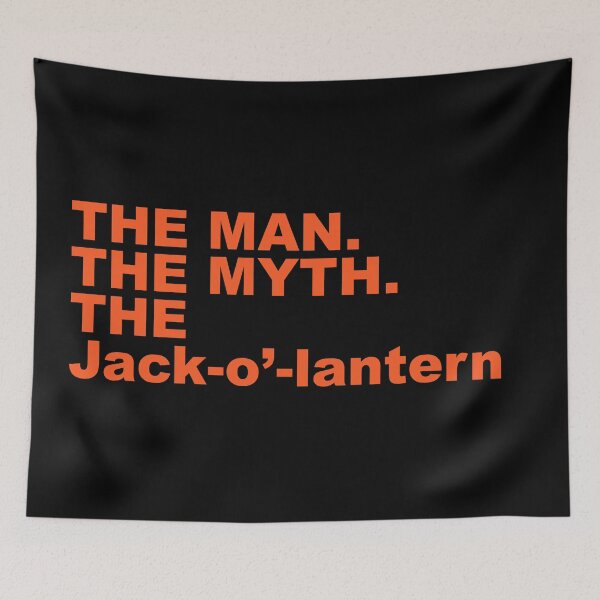 Item preview, Funny Halloween Quote - The Man The Myth Jack-o’-lantern designed and sold by Aesthetic Crew.