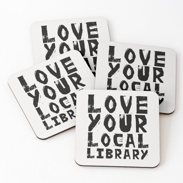 Item preview, LOVE YOUR LIBRARY | Home Decor Merch Fandom Small Support  designed and sold by Two Otters Co.