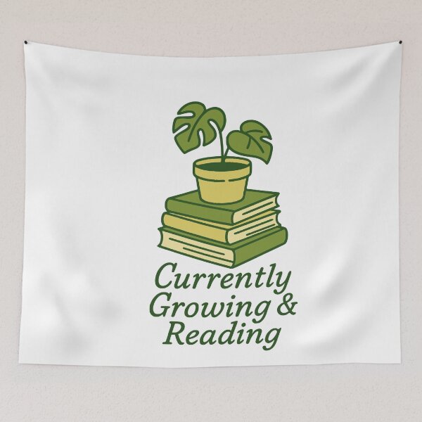 Item preview, Currently Growing & Reading designed and sold by TrashNegativity.