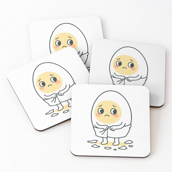 Item preview, Cute Boiled Egg Cartoon designed and sold by TrashNegativity.