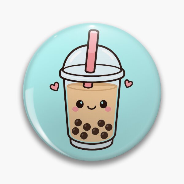 Item preview, Kawaii Bubble Tea – Sweet tapioca drink in cartoon style designed and sold by DarkNight9.