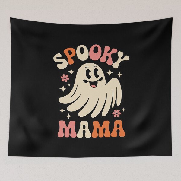 Item preview, Spooky Mama Halloween Mom Ghost Costume Groovy  designed and sold by BeetleMalon.