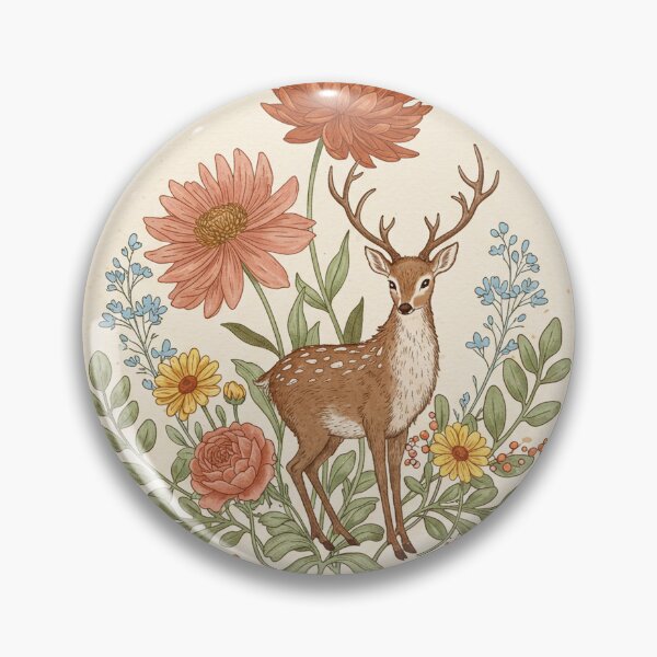 Item preview, Gentle Deer in a Wildflower Meadow 6 designed and sold by Pasteltone.