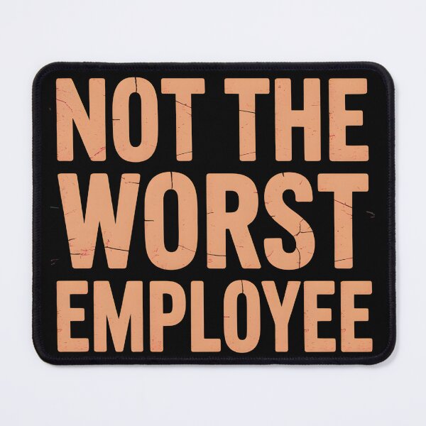 Item preview, Not The Worst Employee Funny Sarcastic Saying Work Job Meme designed and sold by BLZART.