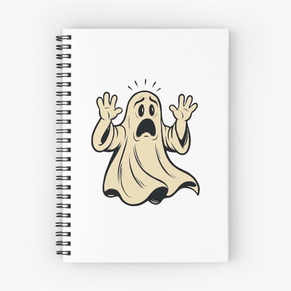 Item preview, Surprised Cartoon Ghost – Funny Halloween Design designed and sold by RuweisVibes.