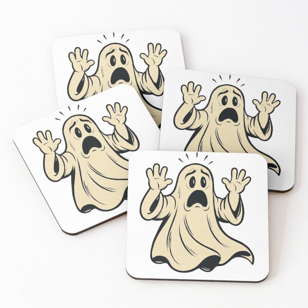 Item preview, Surprised Cartoon Ghost – Funny Halloween Design designed and sold by RuweisVibes.