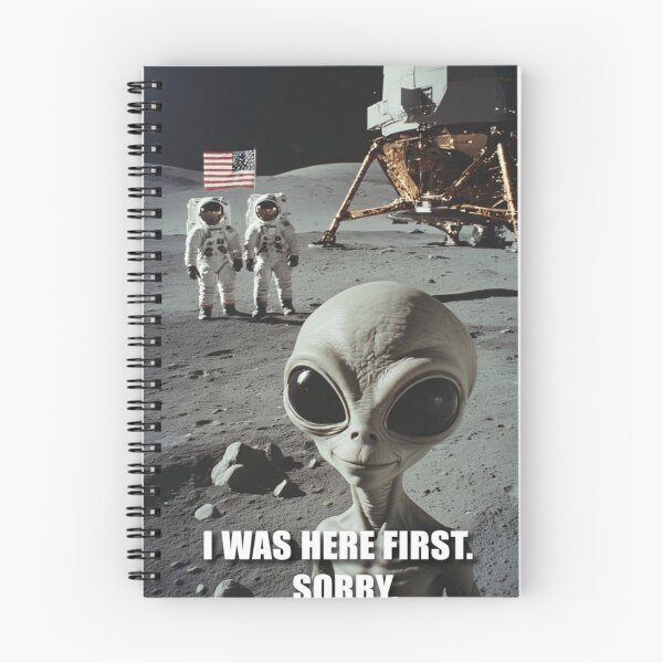 Item preview, I Was Here First. Sorry. (Moon Landing: True) designed and sold by AleksKos.