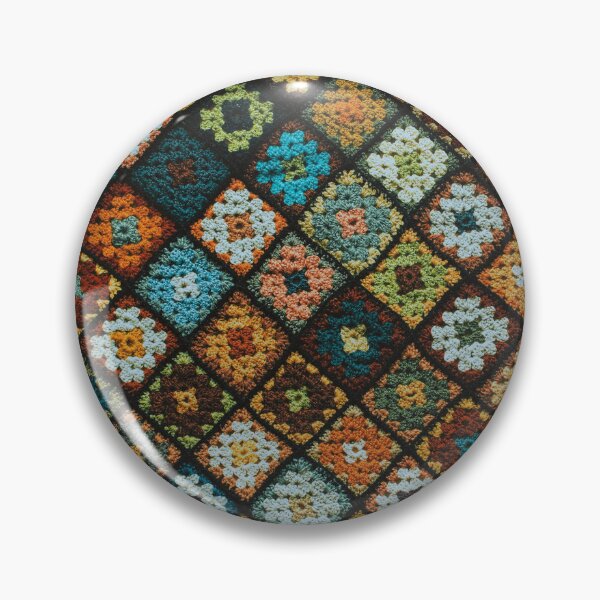 Item preview, Crochet Granny Square Pattern • Colorful Vintage Square Design  designed and sold by Amalzaki.