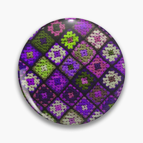 Item preview, Crochet Granny Square Pattern • Colorful Vintage Square Design  designed and sold by Amalzaki.