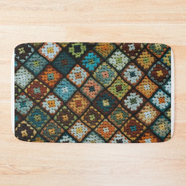 Item preview, Crochet Granny Square Pattern • Colorful Vintage Square Design  designed and sold by Amalzaki.