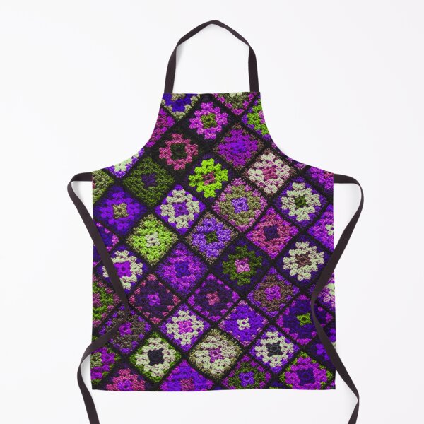 Item preview, Crochet Granny Square Pattern • Colorful Vintage Square Design designed and sold by Amalzaki.