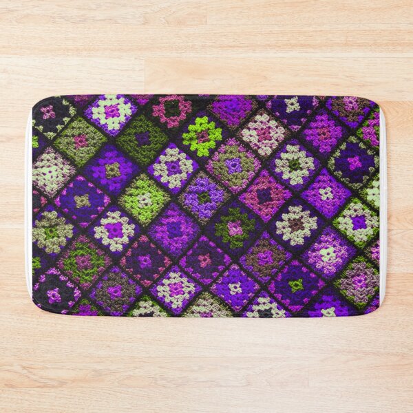 Item preview, Crochet Granny Square Pattern • Colorful Vintage Square Design  designed and sold by Amalzaki.