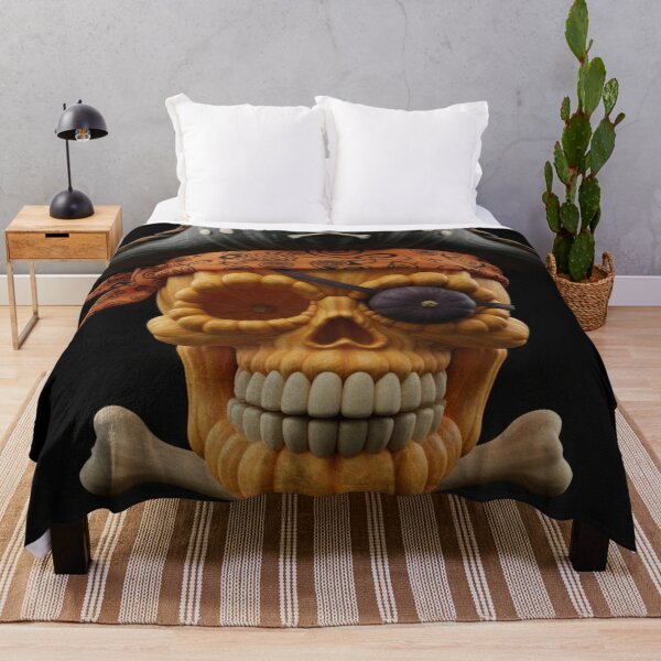 Item preview, Pumpkin Pirate Skull designed and sold by RaF71PrO.