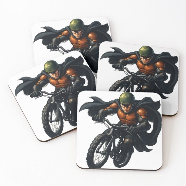 Item preview, Justice Crash Hero on Bike designed and sold by MonikaCuro.