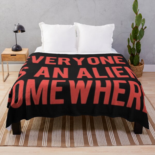 Item preview, Everyone Is an Alien Somewhere – Minimalist Quote Design designed and sold by goodmanirm.