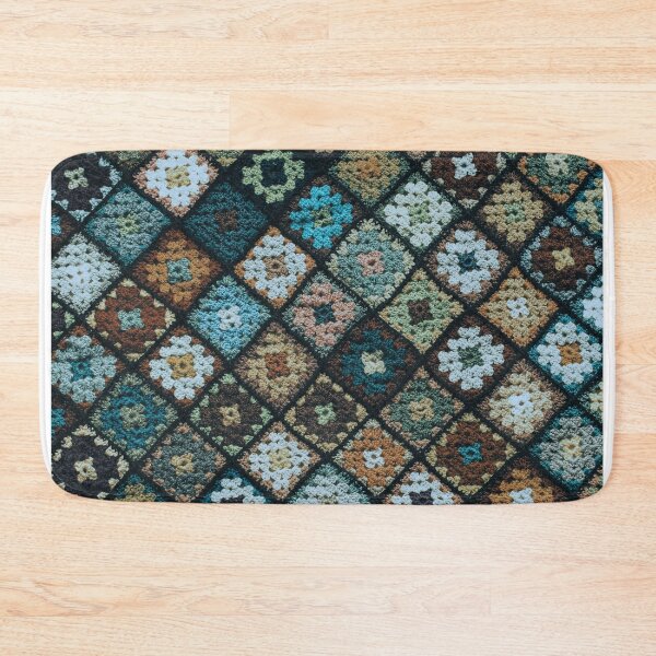 Item preview, Crochet Granny Square Pattern • Colorful Vintage Square Design designed and sold by Amalzaki.