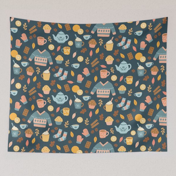 Item preview, Autumn and Winter Hygge Scandinavian Pattern designed and sold by Studio Pico.