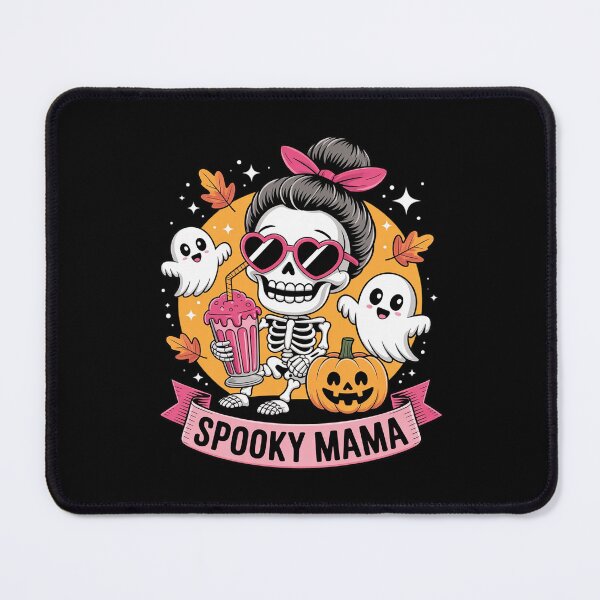 Item preview, Spooky Mama Skeleton Mom Coffee Jack O Lantern Halloween designed and sold by BeetleMalon.