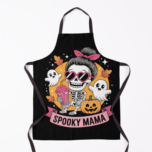 Item preview, Spooky Mama Skeleton Mom Coffee Jack O Lantern Halloween designed and sold by BeetleMalon.