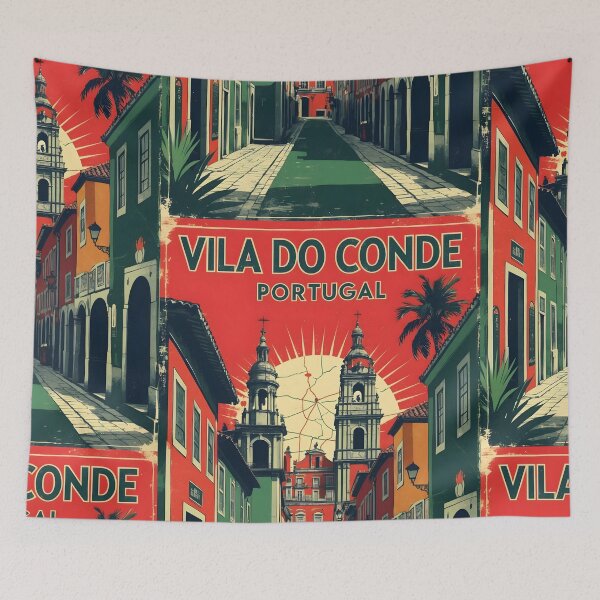 Item preview, Vila Do Conde Portugal 1950s Vintage Travel Tourism designed and sold by TravelersGems.