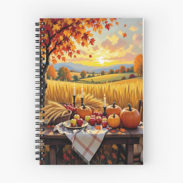 Item preview, Harvest Glow - Festively set table under a golden sky – Autumn abundance & tradition designed and sold by FotoworldEdel.