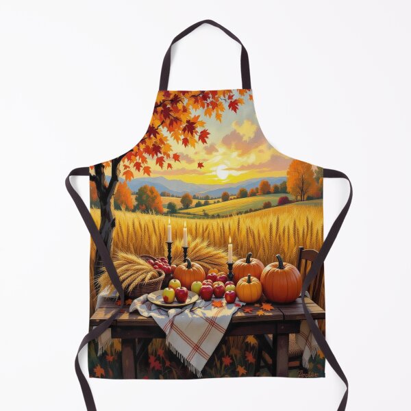 Item preview, Harvest Glow - Festively set table under a golden sky – Autumn abundance & tradition designed and sold by FotoworldEdel.