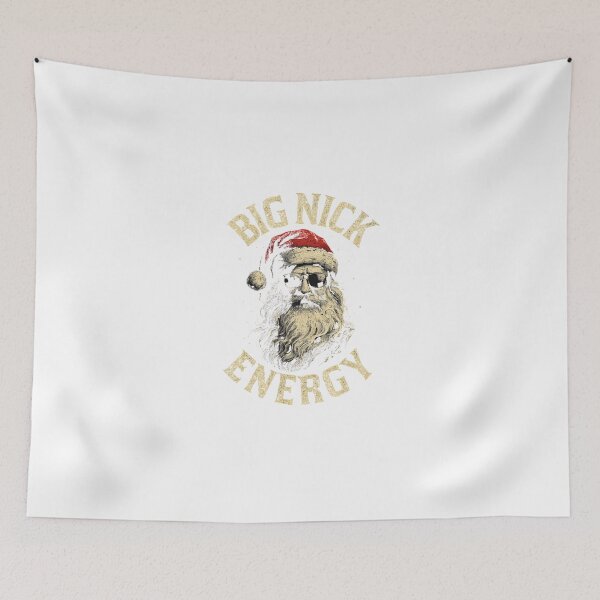 Item preview, Grunge Holiday Graphic – Big Nick Energy Typography Christmas Classic T-Shirt designed and sold by inkfluenceart.