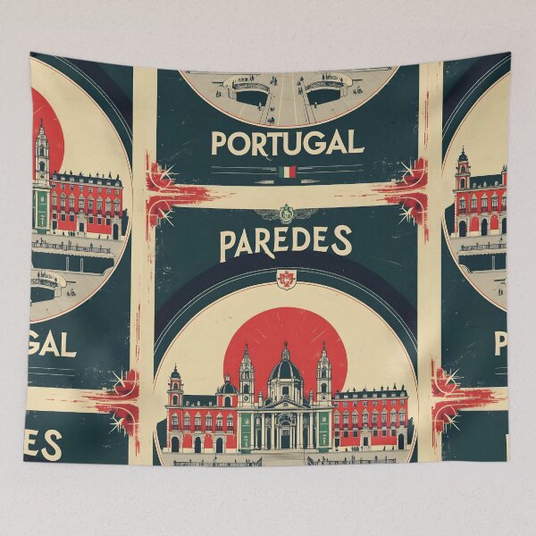 Item preview, Paredes Portugal 1950s Vintage Travel Tourism designed and sold by TravelersGems.