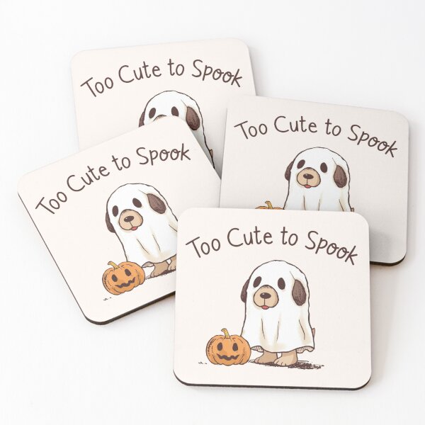 Item preview, Too Cute to Spook – Adorable Halloween Dog in Ghost Costume designed and sold by Design Delinquent.