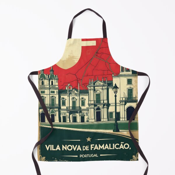 Item preview, Vila Nova de Famalicao Portugal 1950s Vintage Travel Tourism designed and sold by TravelersGems.