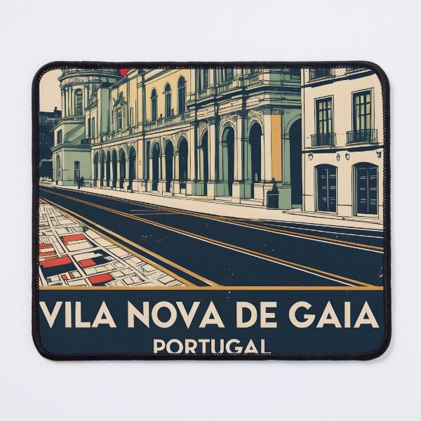 Item preview, Vila Nova de Gaia Portugal 1950s Vintage Travel Tourism designed and sold by TravelersGems.
