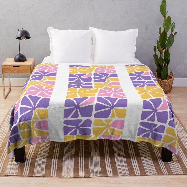 Item preview, Geometric Abstract Flowers in Pastel Colors designed and sold by ArtfulWeave.
