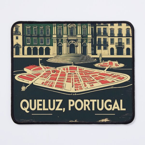 Item preview, Queluz Portugal 1950s Vintage Travel Tourism designed and sold by TravelersGems.