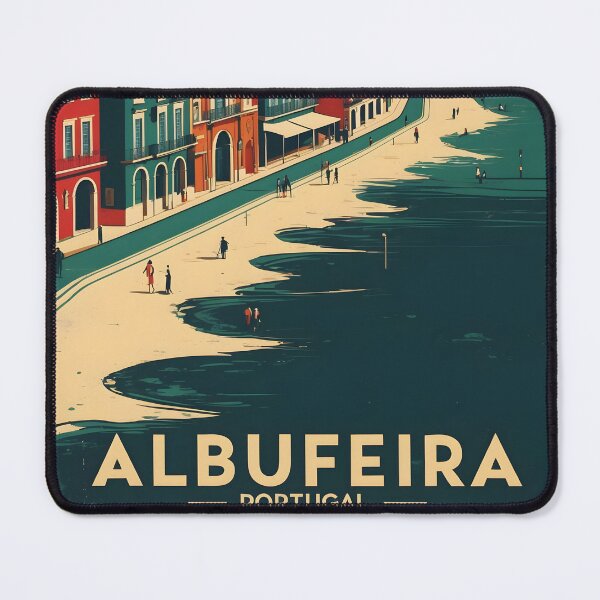 Item preview, Albufeira Portugal 1950s Vintage Travel Tourism designed and sold by TravelersGems.