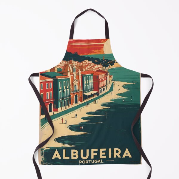 Item preview, Albufeira Portugal 1950s Vintage Travel Tourism designed and sold by TravelersGems.