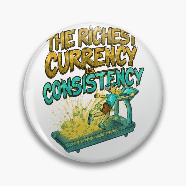 Item preview, The Richest Currency Is Consistency – Dollar Treadmill Runner designed and sold by Design Orbit.