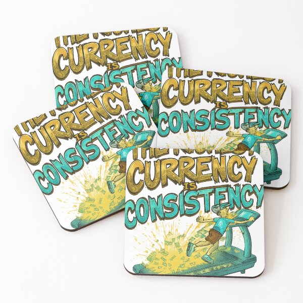 Item preview, The Richest Currency Is Consistency – Dollar Treadmill Runner designed and sold by Design Orbit.