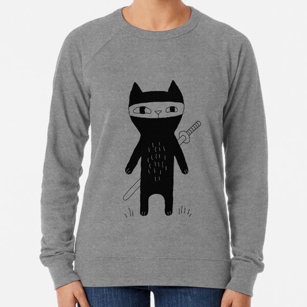 Ninja Cat Lightweight Sweatshirt